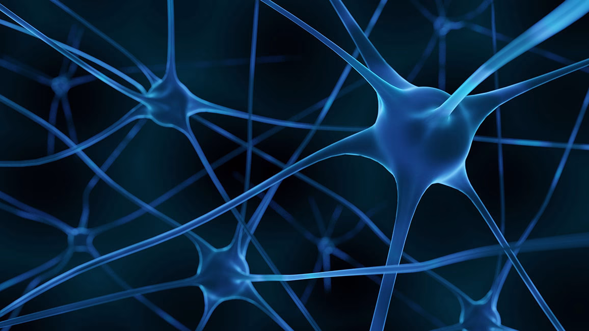 3d Render inactive brain cells